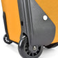 U.S. Traveler Lightweight Rolling 20" Carry On Luggage Softside Suitcase, Orange, 2 Wheel Single