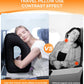 Sunany Travel Pillow, Upgraded Plane Pillow for Long Flights, Inflatable Neck Pillow Used for Airplanes,Cars,Buses,Trains,Office Napping with Eye Mask,Earplugs (Black)