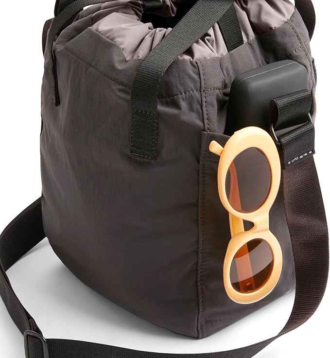 Bellroy Cinch Bucket Bag (compact 9 liter lightweight crossbody bag with adjustable shoulder strap) - Charcoal
