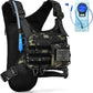 Hydration Vest（The design patent has been granted ）with 2L Water Bladder for Men and Women,Lightweight Adjustable Hydration Backpack,Reflective Running Hydration Chest Bag for Hiking Climbing Cycling