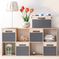 GhvyenntteS Large Fabric Storage Bins for Shelves with 3 Handles, 15x11x9.6 Inch Closet Storage Bins, Sturdy Foldable Storage Baskets for Shelves Closet Bedroom Living Room Office (Beige, Set of 3)