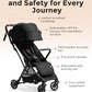 Momcozy ClickGo Lightweight Stroller, Compact Travel Stroller for Airplane with One-Click Fold, Baby Stroller and Toddler Stroller with Large Canopy for Kids from 0 Months, Extendable UPF50+ Canopy