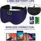 LC-dolida Sleep Headphones, Sleep Mask Bluetooth Wireless Music Eye Mask, Sleeping Headphones for Side Sleepers Sleep Mask with Bluetooth Headphones Ultra-Thin Stereo Speakers Perfect for Sleeping