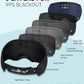 MUSICOZY Sleep Headphones Bluetooth Sleep Eye Mask for Sleeping, Headband Wireless Headphones Sleeping Masks, Sleep Earbuds for Side Sleepers Men Women with Speakers Cool Tech Gadgets(Blue)
