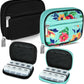 Serfeymi Weekly Travel Pill Organizer Pill Case for Purse with Removable 7 Day Pill Box, Fashionable Travel Medicine Organizer Pill Container for Medicine, Vitamin, Supplement - Black 01 + Green 01