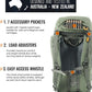 SPIKA Hunting Backpacks for Men, Meat Hauler Frame Pack with Rifle Holder, 40L/80L Extendable + Capacity for Bow Rifle Gun