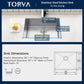 TORVA 28-Inch Undermount Kitchen Sink, Premium 304 Stainless Steel Bar Sink - 10 Inches Deep Basin Single Bowl Sink