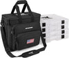 KastKing Karryall Fishing Tackle Bags with 4 * 3700 Tackle Trays, Fishing Bags for Saltwater or Freshwater Fishing - Fishing Gear Storage, Black