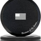 Metal Pouch Can | Metal Container | Slim EDC Pocket Tin | Airtight & Moisture-Resistant | Compact Daily Organizer | Pill Case & Travel Tin | Father’s Day Gift for Dad | (American Flag, Black, Slim)