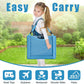 Children Auto Lap Pad - Travel Tray Tablet Holder，Car Seat Lap Tray for Toddlers, Kids，Use on Airplanes, Road Trips, Lap Desk，Tablet Holder and Carry Bag (Blue)