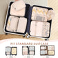 BAGAIL 8 Set Packing Cubes Luggage Packing Organizers for Travel Accessories-Cream