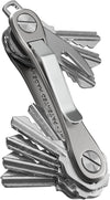 KeySmart Rugged - Multitool Key Holder for Keychain w/Bottle Opener and Pocket Clip, Organizer for Keys, EDC Keychains, Ring for Car Fobs Key Chains, Expandable (Up to 14 Keys, Titanium)