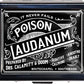 Silver Vintage Pill Box 7 Day Metal Pill Box with Mirror and 8 Compartments Cute Travel Pill Organizer for Purse (Vintage Halloween Label)
