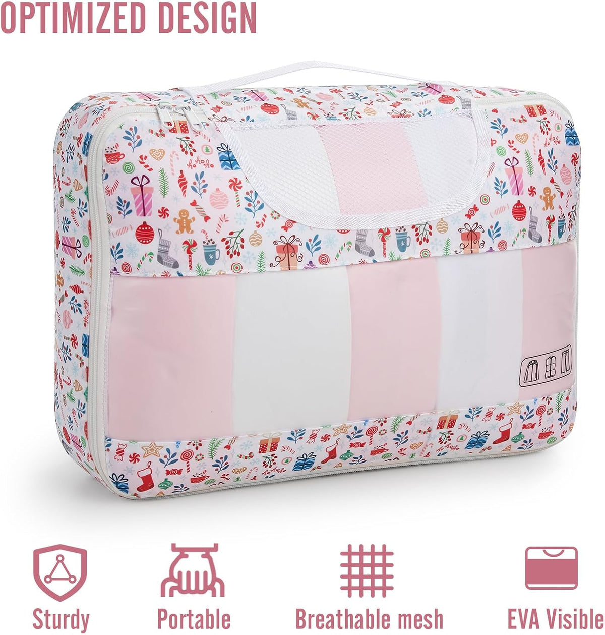 Veken 8 Set Packing Cubes for Travel Kids, Beach Vacation Essentials Accessories for Cruise Ship, Suitcase Organizer Bags for Luggage with Hanging Toiletry & Shoe Bag, Birthday Gifts for Women Mom Her - Roamly