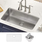 KRAUS Dex 33-inch Undermount 16 Gauge Stainless Steel Single Bowl Kitchen Sink, KA1US33B