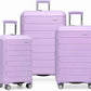 Traveler's Choice Pagosa Hardshell Expandable Luggage with Spinner Wheels, Lavender, 3-Piece Set (22/26/30)