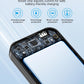 Portable Phone Charger, 12000mAh 22.5W Fast Charging Power Bank with Built-in Cables & Wall Plug, External Battery Bank with LED Display, Travel Essential Battery Pack for iPhone, iPad, Samsung White