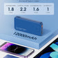Portable Charger with Built in Cable and AC Wall Plug, USB C Power Bank 12000mAh 22.5W Super Fast Charging, Lightweight Portable Phone Charger Travel Battery Pack for iPhone, Samsung, Tablets (Navy)