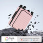 KYME 22-Inch Hardside Small Suitcase, 100% PC Hard Shell with Laptop Compartment, TSA Lock, Double Wheels, Pink
