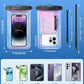 IP68 Large Floating Waterproof Phone Pouch, Water Proof Cell Phone Dry Bag, Waterproof Phone Case for iPhone Galaxy Google, Purple