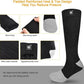 SNOW DEER Upgraded Rechargeable Electric Heated Socks,7.4V 2200mAh Battery Powered Cold Weather Heat Socks for Men Women,Outdoor Riding Camping Hiking Motorcycle Skiing Warm Winter Socks