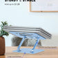 Laptop Stand Adjustable Laptop Holder for Desk, Foldable Laptop Riser Portable Computer Stand Compatible with MacBook, Lenovo, HP and All Laptops up to 15.6 inches Diamond Blue