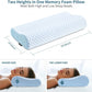 Cervical Pillow for Neck Pain Relief, Contour Memory Foam Pillows for Sleeping, Odorless Ergonomic Pillow Adjustable Orthopedic Cooling Pillow Bed Pillow Neck Support for Side Back Stomach Sleepers