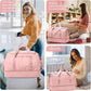 Extra Large Travel Duffle Bag,Carry on Overnight Weekend Bag with Shoes Compartment,Weekender Bags for Women for Travel Business Trips Sport Hospital