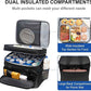 EVERFUN Small Cooler Bag 24/48 Can Insulated Lunch Box Double Deck Soft Leak-Proof Waterproof Collapsible Ice Chest for Men Women Work Travel Car Trip Picnic Beach
