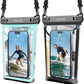 Large Waterproof Phone Pouch, Floating Waterproof Pouch for iPhone 16 15 14 13 12 Pro Max Galaxy S25 S24 S23, Adjustable Lanyard, IPX8 Waterproof Bag for Beach Cruise Swimming Rafting Boating