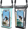 Large Waterproof Phone Pouch, Floating Waterproof Pouch for iPhone 16 15 14 13 12 Pro Max Galaxy S25 S24 S23, Adjustable Lanyard, IPX8 Waterproof Bag for Beach Cruise Swimming Rafting Boating