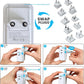 VINTAR Universal Travel Adapter Kit, International Power Adapter with 4AC and 3USB Ports(2 USB-C), Type A,B,C,D,E/F,G,H,I,L,M Swap Adapt Attachments, Travel Adapter Worldwide for Europe/Africa/India
