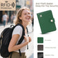ZOPPEN Passport Holder Women, Passport Cover Travel Wallet Rfid Blocking Passport Wallet Cover Case Travel Essentials Document Organizer, Grass Green