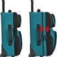 U.S. Traveler Lightweight Rolling 20" Carry On Luggage Softside Suitcase, Teal, 2 Wheel Single