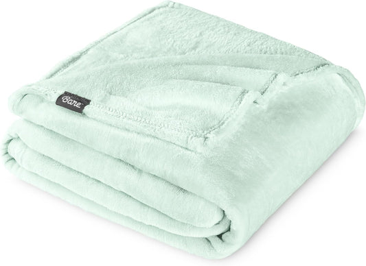 Bare Home Fleece Blanket - Twin/Twin Extra Long - Ultra-Soft Lightweight for Bed, Sofa, and Couch - Luxury Microplush - Cozy Warm Blanket (Twin/Twin XL, Spring Mint)