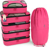 Shacke 6 Set Packing Cubes for Travel - Compression Packing Bags/Travel Organizer - Luggage Organizer Bags for Traveling - Travel Essentials for Women - Cruise Must Haves Packing List