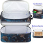 FlowFly Double Decker Cooler Insulated Lunch Bag Large Tote for Boys, Girls, Men, Women, With Adjustable Strap, MyDinosaur