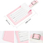 Travelambo Luggage Tags for Suitcases PU Leather Travel Tags Bag Tags Privacy Protection Travel Essentials