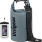 Unigear Dry Bag Waterproof, 2L/5L/10L/20L/30L/40L Floating and Lightweight Bags for Kayaking, Boating, Fishing, Swimming and Camping with Waterproof Phone Case