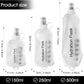 GYGYL Soft Flask, TPU Collapsible Soft Water Bottle for Hydration Pack, Running Vest, Leak-Proof Folding Water Bottle for Hiking Cycling Climbing Jogging-250ml White