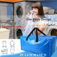 10 Pack Heavy Duty Extra Large Moving Bags Storage Tote - Strong Handles& Backpack Straps - Space Saving Storage Bags Alternative to Moving Boxes and Bins,Compatible with Ikea Frakta Cart, Blue