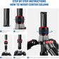 NEEWER Upgraded 80.7" Carbon Fiber Camera Tripod Monopod with Telescopic 2 Section Center Axes, 360° Panorama Ballhead, 1/4" Arca Type QR Plate, Travel Tripod with ø28mm Column, Max Load 26.5lb, N55CR