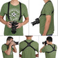 Vigorport Camera Harness Strap,Cross Shoulder Quick Release Straps for Binoculars, Rangefinders,Harness Strap Compatible with Canon, Nikon, Sony and DSLR SLR Cameras-Black