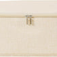 ANMINY Storage Bins with Zipper Lids 13 Qt Lidded Fabric Storage Boxes Baskets Cubes with Handles Collapsible Washable Cotton Linen Closet Shelf Clothes Organizer Containers - Beige, Small