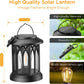 WdtPro Solar Lanterns Outdoor Waterproof, Upgraded Bright Hanging Solar Lights for Outside,Solar Powered Lanterns Lighting LED for Garden Patio Yard Decorative 6 Pack (Warm Light)