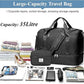 Travel Duffel Bag for Women, Carry-on Overnight Weekender Bags with Wet Pocket & Toiletry Bag, For Spirit Airlines 18x14x8 Personal Item Bag,Small,Black