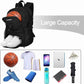 LARIPOP Basketball Bag, Sports Backpack with Ball Holder & Shoe Compartment, Water Resistant Gym Bag for Soccer Volleyball Travel