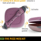 UCO Recycled ECO 5-Piece Camping Mess Kit with Bowl, Plate, Switch Spork Utensil Set