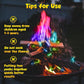 Hotdevil Fire Color Changing Packets (12Pack) Magical Flames Fire for Outdoor Campfires, Fire Pits, Fireplaces,Campfire Accessories, Compatible with Wood