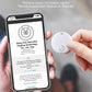 Reyke Smart Tag, Bluetooth Luggage Tracker, Works with Apple Find My (iOS Only), Item Locator for Key, Luggage, Backpack, Wallet, IP67 Waterproof, 4 Pack White